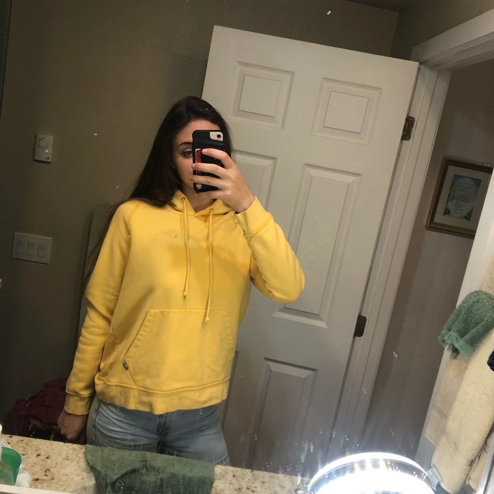 Yellow hoodie